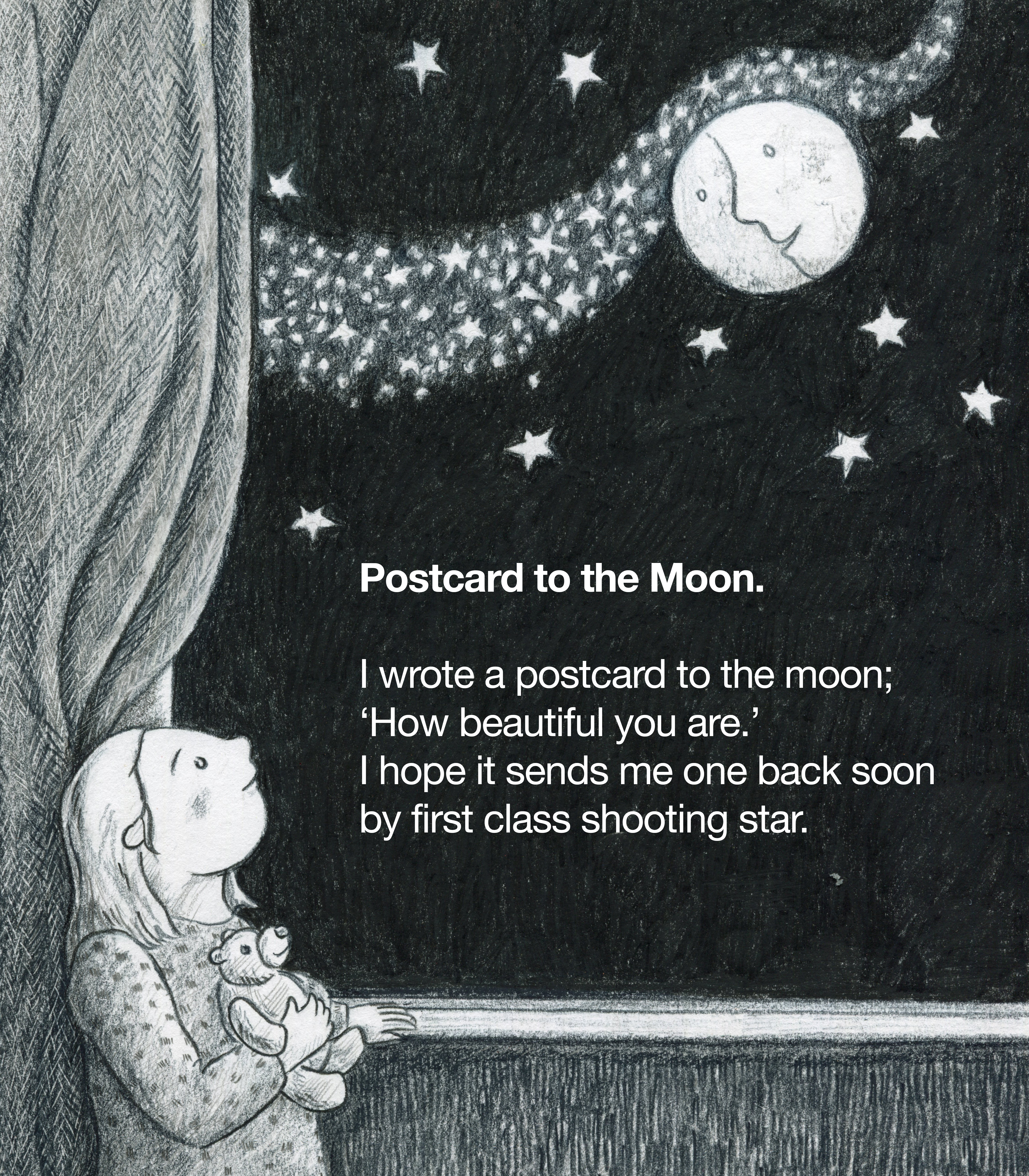 Postcard to the moon